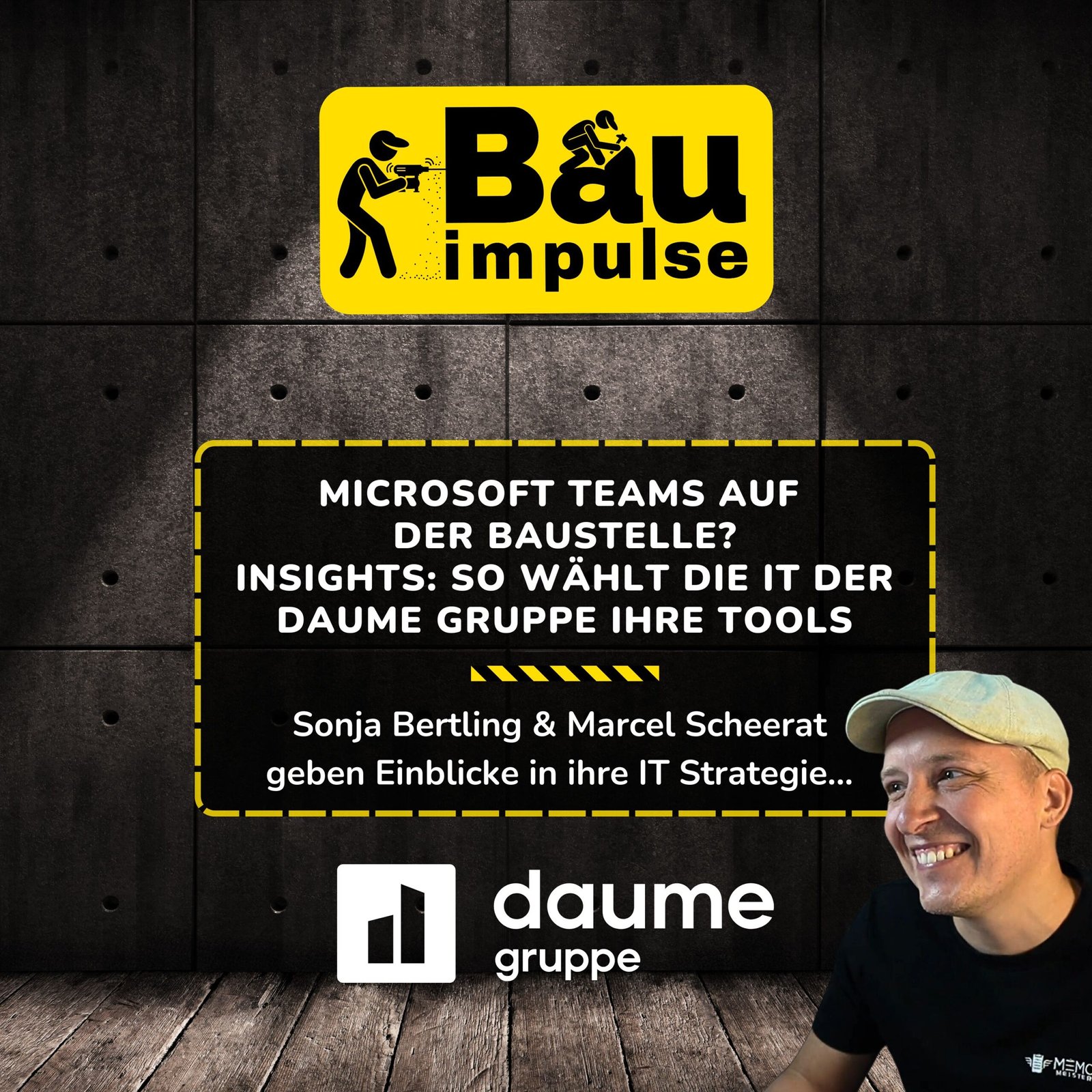 Podcast Cover Digitalisierung Baustelle Microsoft Teams Episode 107