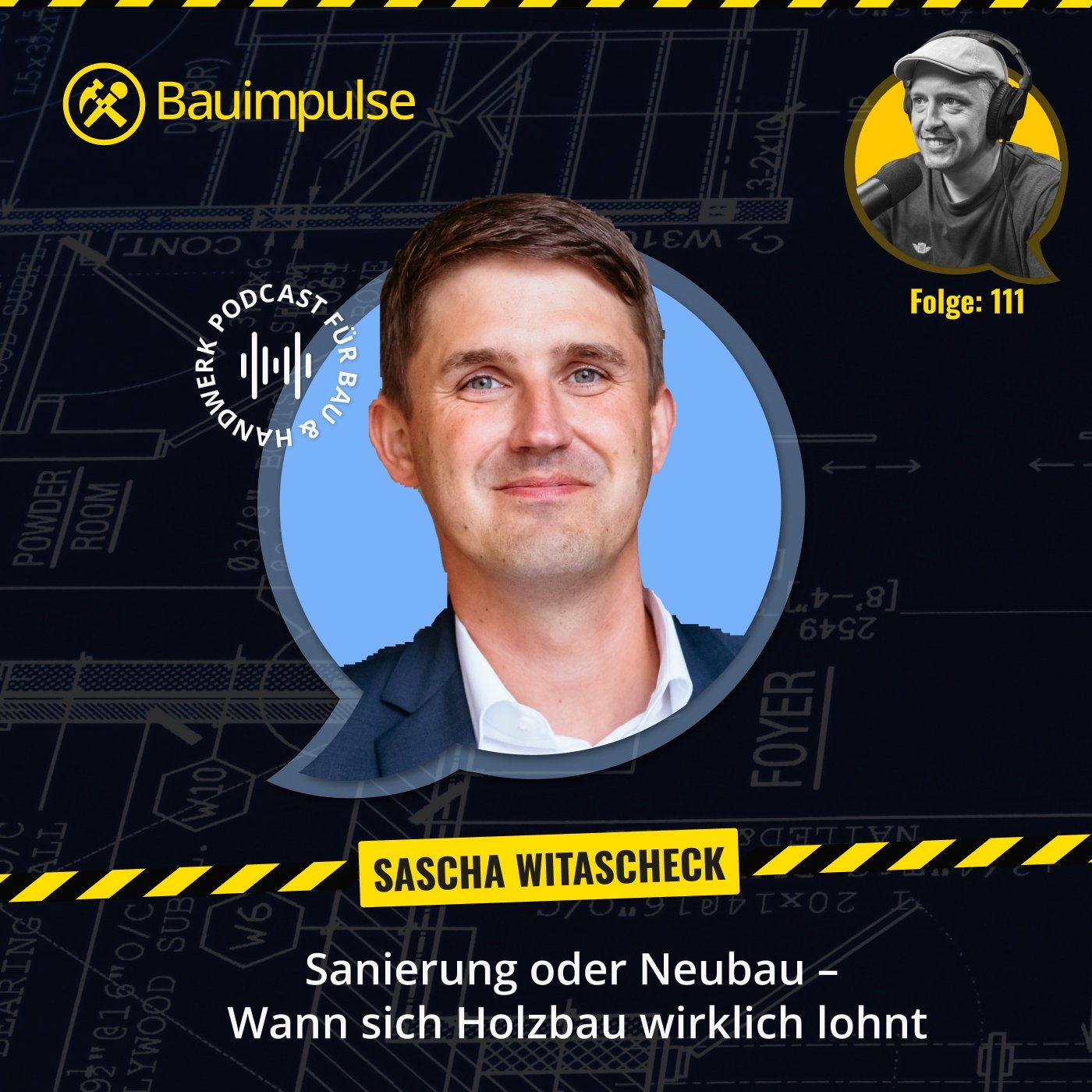 Podcast Cover Holzbau Vorteile Episode 111 Bauimpulse