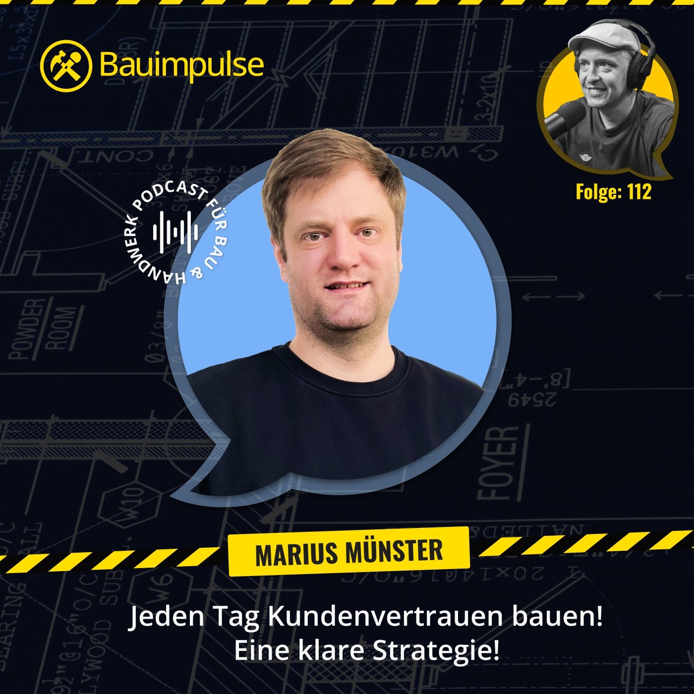 Podcast Cover Bauimpulse Episode 112 Digitalisierung Handwerk