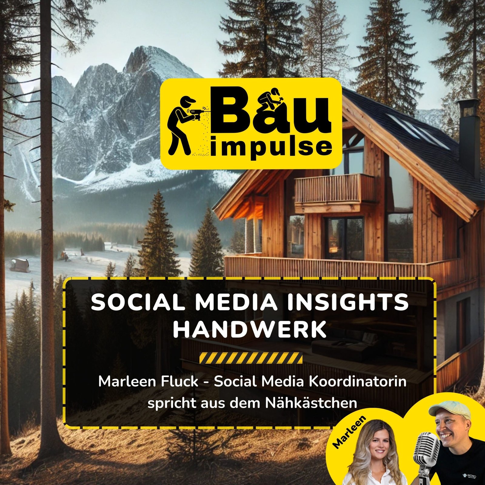 Podcast Cover Social Media Insights Episode 88 Bauimpulse
